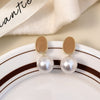 1 Pair Simple Style Round Inlay Alloy Zircon Ear Studs