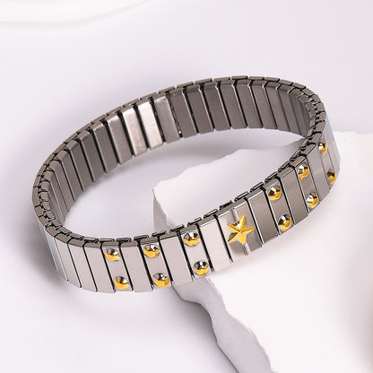 Basic Modern Style Classic Style Geometric 304 Stainless Steel Plating Women'S Bracelets