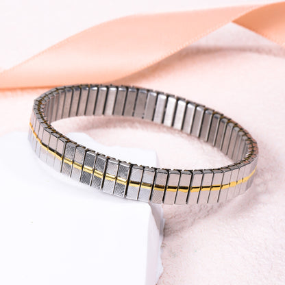 Basic Modern Style Classic Style Geometric 304 Stainless Steel Plating Women'S Bracelets