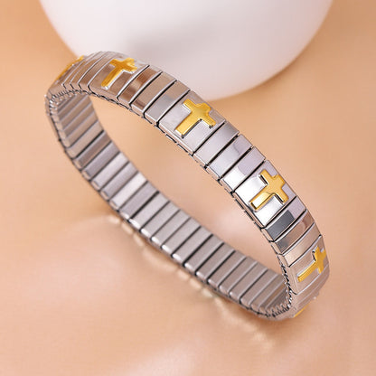 Basic Modern Style Classic Style Geometric 304 Stainless Steel Plating Women'S Bracelets