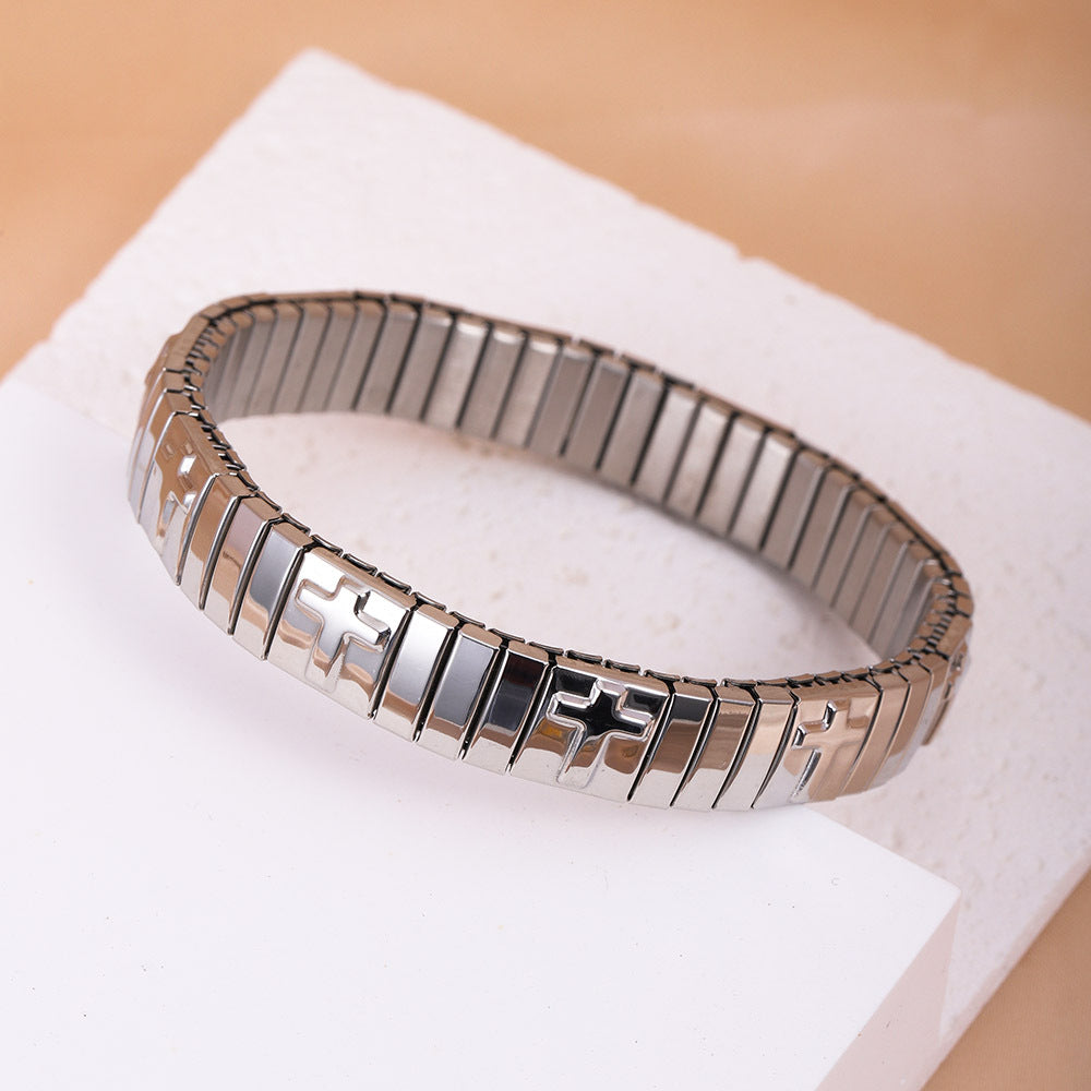 Basic Modern Style Classic Style Geometric 304 Stainless Steel Plating Women'S Bracelets