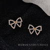 1 Pair Simple Style Heart Shape Flower Alloy Inlay Rhinestones Women'S Earrings