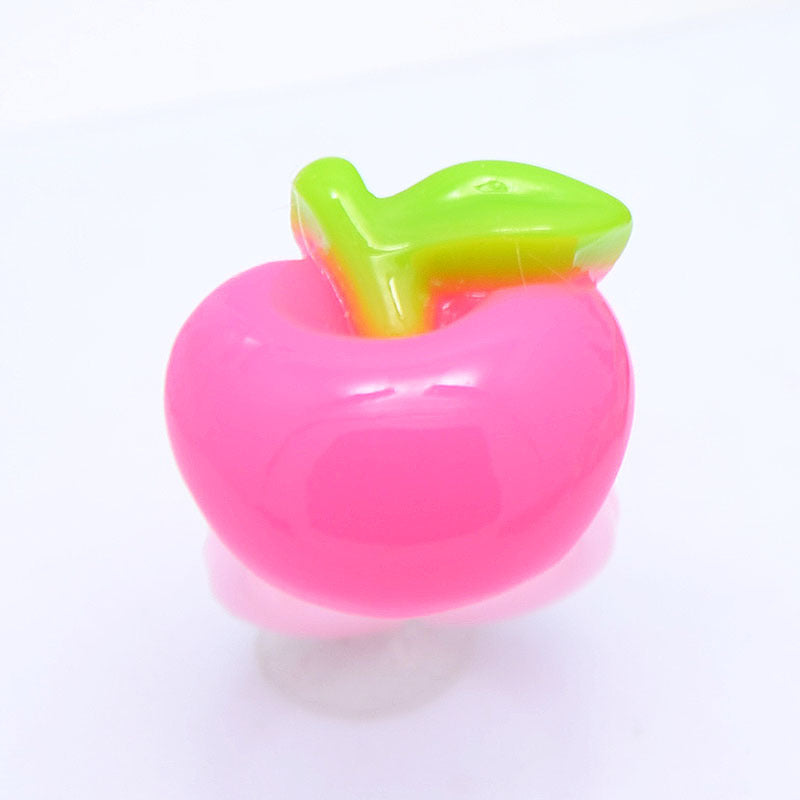 Children's Cartoon Resin Ring Candy Color Ring Korean Style Cute Pink Little Girl Jewelry Small Gift Ring