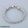 Simple Style Twist 304 Stainless Steel 18K Gold Plated Bracelets In Bulk