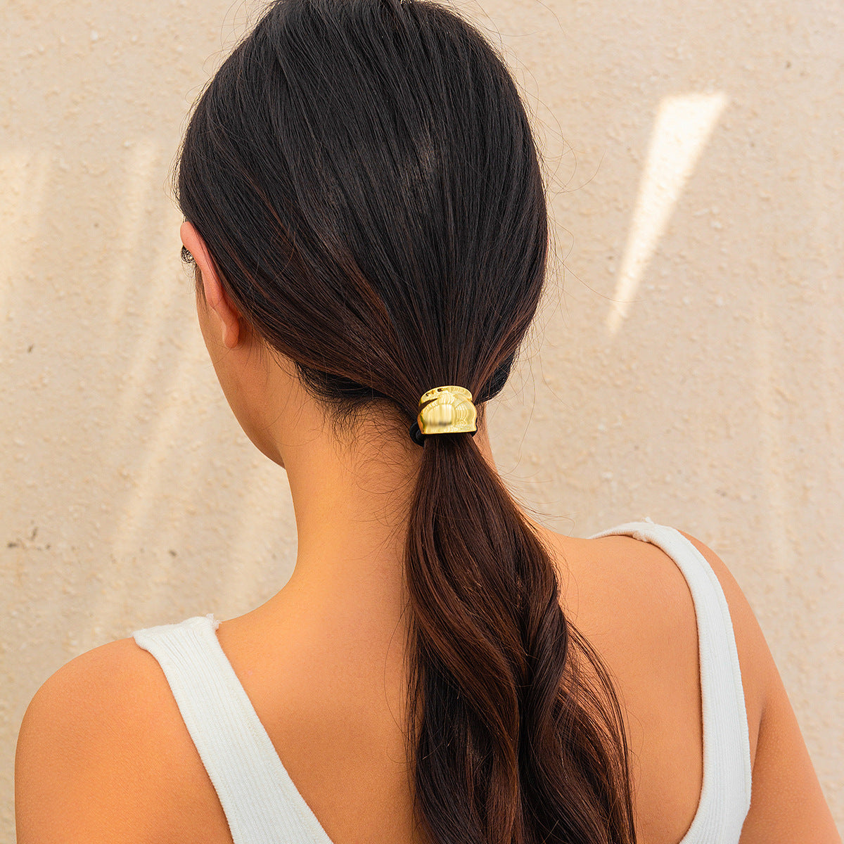 Women'S Simple Style Geometric Alloy Plating Hair Tie