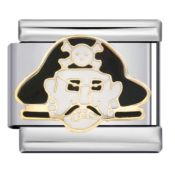 1 Piece 9*10mm 304 Stainless Steel Pumpkin Moon Ghost Polished Italian Charms