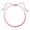 Bohemian Round Zircon Glass Seed Bead Rope Wholesale Drawstring Bracelets