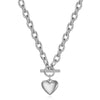 Wholesale Jewelry Simple Style Classic Style Heart Shape Titanium Steel Plating Bracelets Earrings Necklace