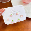 1 Set Cartoon Style Star Cat Fish Spray Paint Alloy Ear Studs