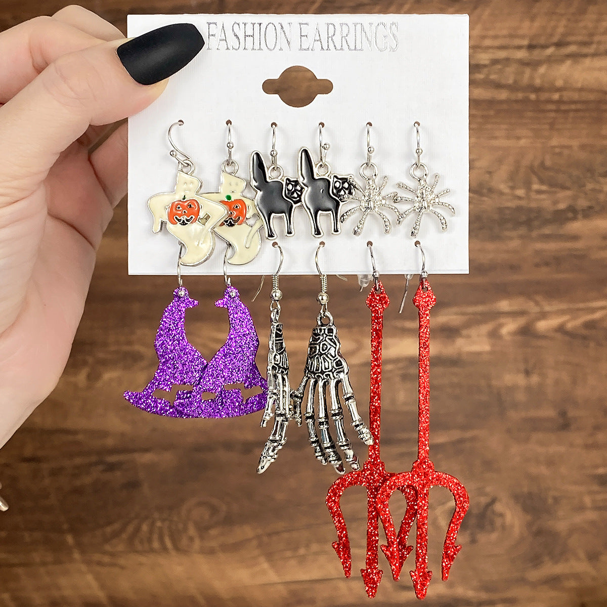 1 Set Casual Simple Style Pumpkin Letter Spider Web Enamel Alloy Drop Earrings