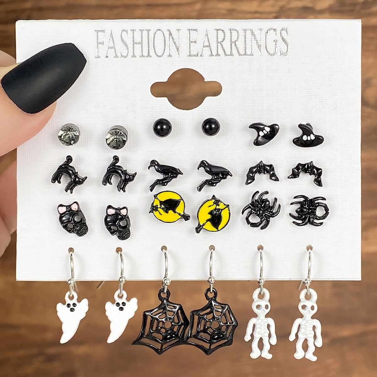 1 Set Casual Simple Style Pumpkin Letter Spider Web Enamel Alloy Drop Earrings