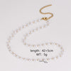 Casual Simple Style Round Heart Shape 304 Stainless Steel Artificial Pearl Wholesale Necklace