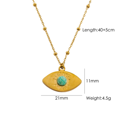 Wholesale Jewelry IG Style Elegant Pentagram Round Shell 304 Stainless Steel Natural Stone Rhinestones Shell 14K Gold Plated Beaded Polishing Inlay Rings Necklace