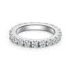 18K Gold Plated Inlay Round Moissanite Rings