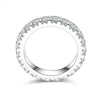 18K Gold Plated Inlay Round Moissanite Rings
