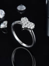 18K Gold Plated Plating Diamond Round Moissanite Rings