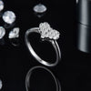 18K Gold Plated Plating Diamond Round Moissanite Rings