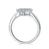 18K Gold Plated Plating Diamond Round Moissanite Rings
