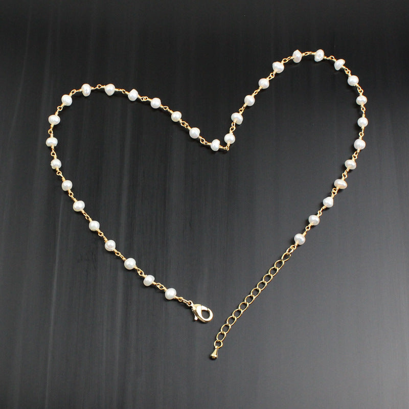 Vintage Style Pearl Handmade Plating Necklace 1 Piece