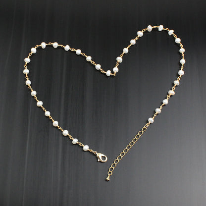 Vintage Style Pearl Handmade Plating Necklace 1 Piece