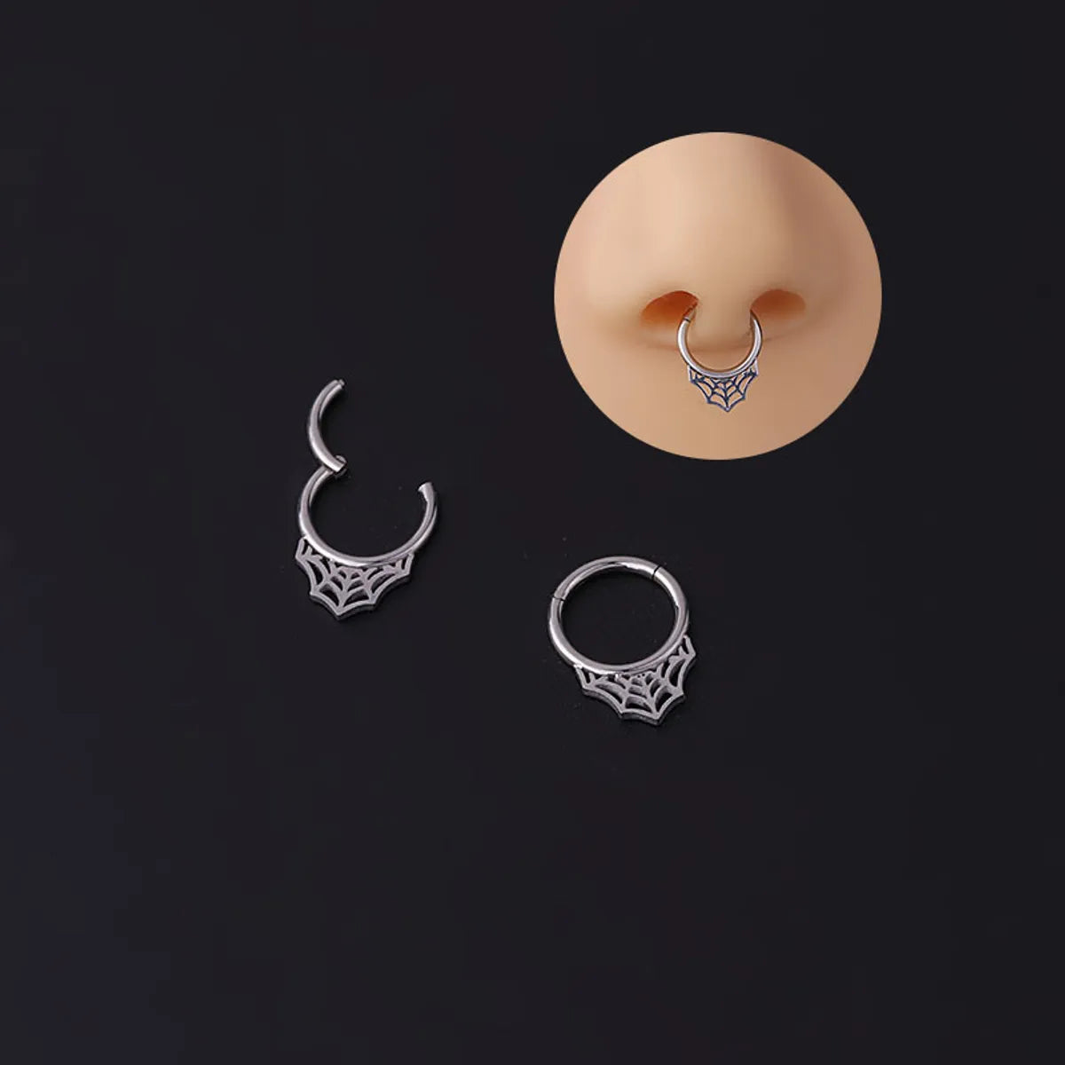 Nose Rings & Studs Fashion Geometric 316 Stainless Steel  Plating