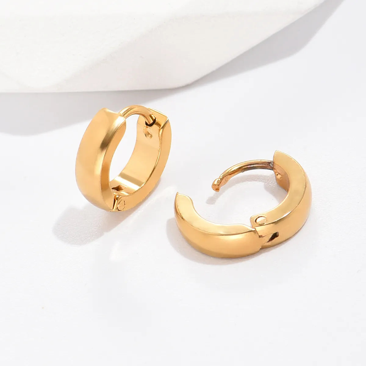 1 Piece Fashion Plating Stainless Steel Earrings