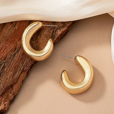 2 Pieces Cute Romantic Solid Color Plating Arylic 14k Gold Plated Ear Studs