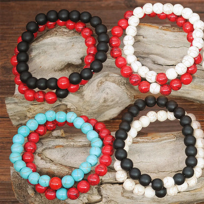 Fashion Circle Stone Beaded Bracelets