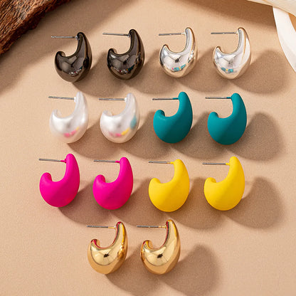 2 Pieces Ig Style Cute Sweet Water Droplets Arylic Ear Studs