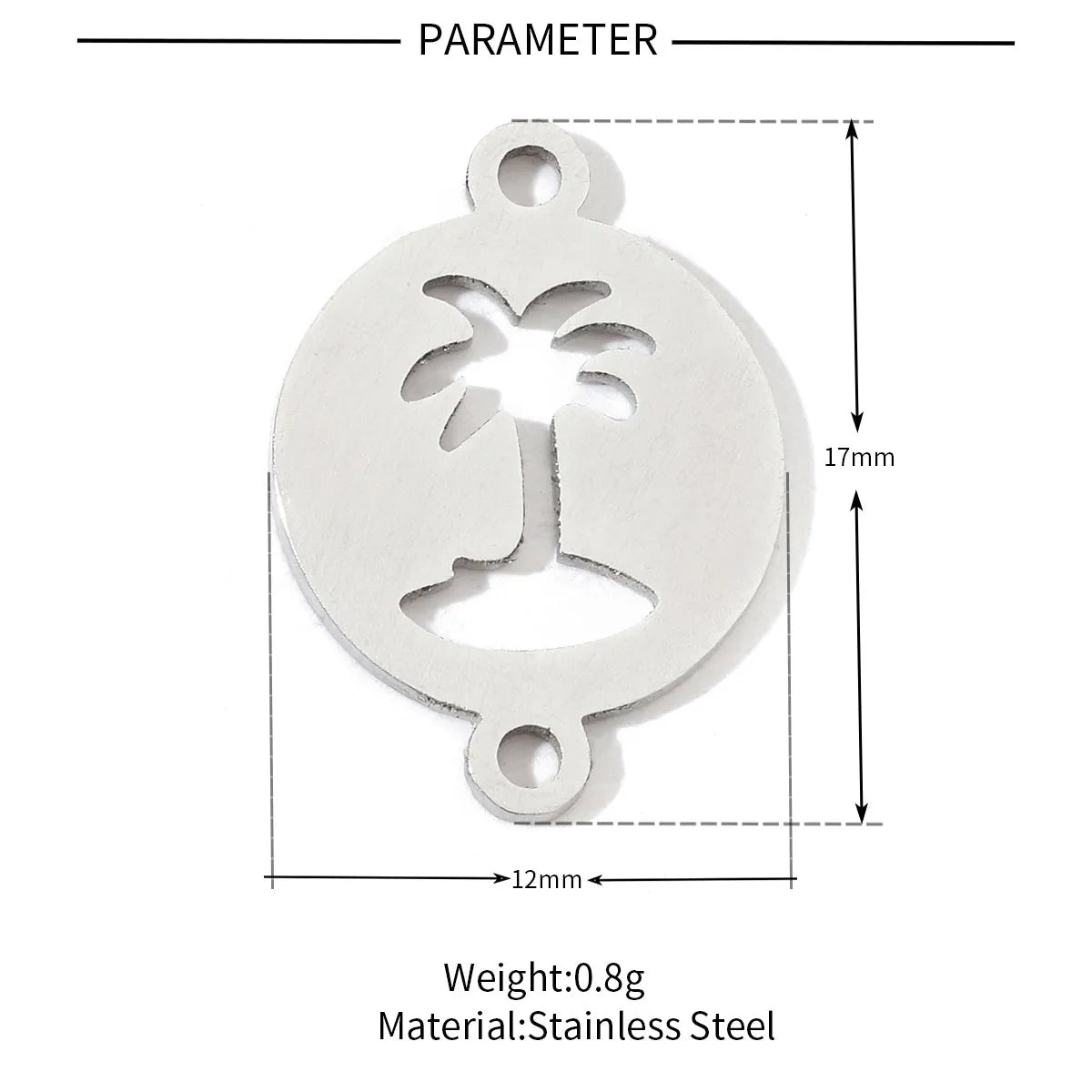 20 PCS/Package 12*17mm 13 * 23mm 15*17mm 201 Stainless Steel 18K Gold Plated Map Heart Shape Life Tree Polished Pendant