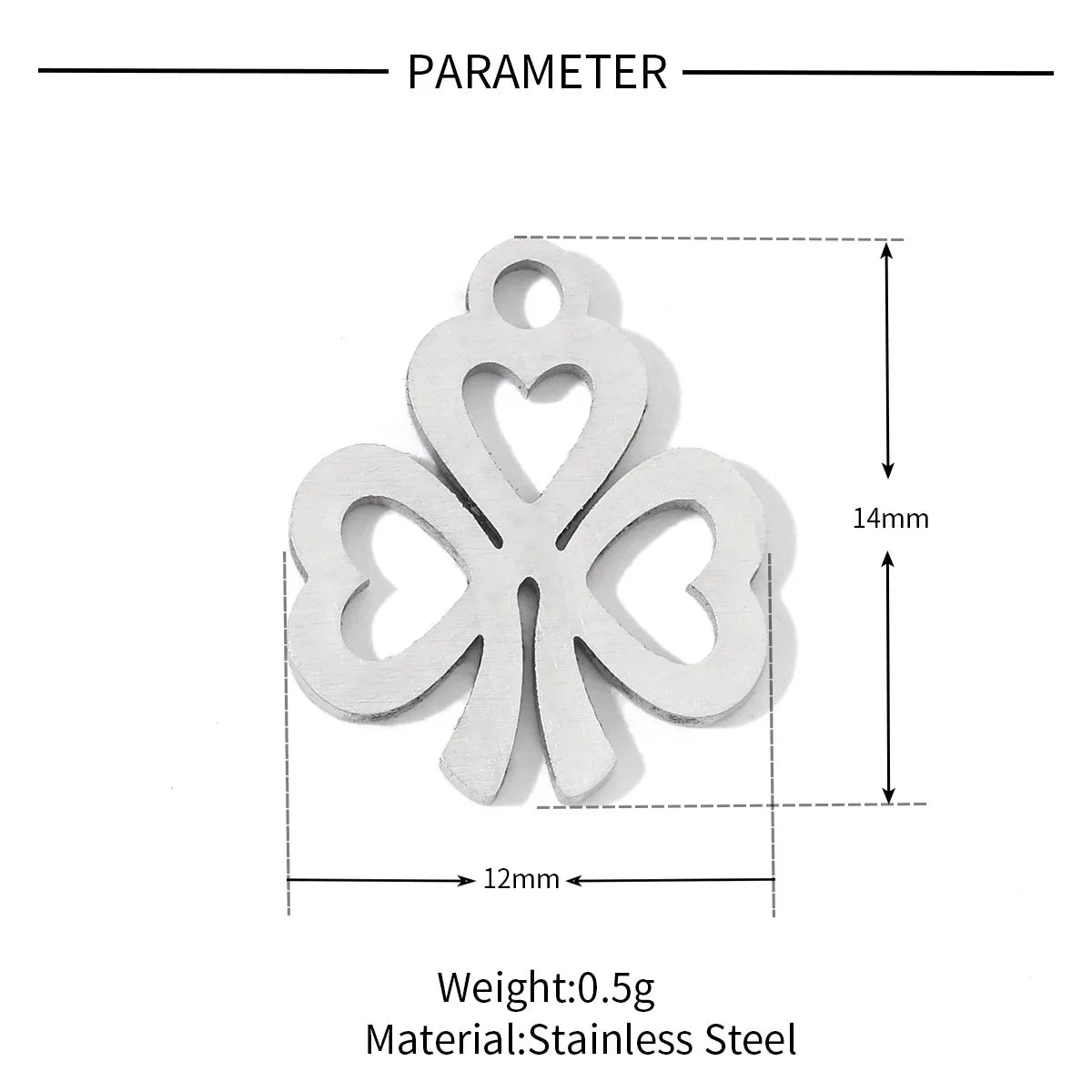 20 PCS/Package 13*10mm 15*15mm 16 * 16mm 201 Stainless Steel Heart Shape Key Snowflake Polished Pendant