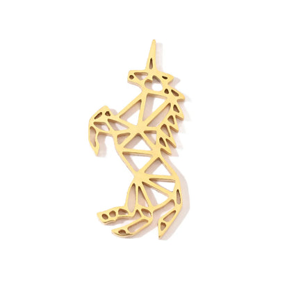 20 PCS/Package 14*21mm 16*27mm 22*6mm 201 Stainless Steel 18K Gold Plated Cross Star Moon Polished Pendant