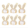 20 PCS/Package 17*27mm 19*32mm 22*35mm Alloy Pearl Zircon Cross Bow Knot Ginkgo Leaf Polished Pendant