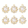 20 PCS/Package 17*27mm 19*32mm 22*35mm Alloy Pearl Zircon Cross Bow Knot Ginkgo Leaf Polished Pendant