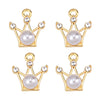 20 PCS/Package 17*27mm 19*32mm 22*35mm Alloy Pearl Zircon Cross Bow Knot Ginkgo Leaf Polished Pendant