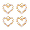 20 PCS/Package 17*27mm 19*32mm 22*35mm Alloy Pearl Zircon Cross Bow Knot Ginkgo Leaf Polished Pendant