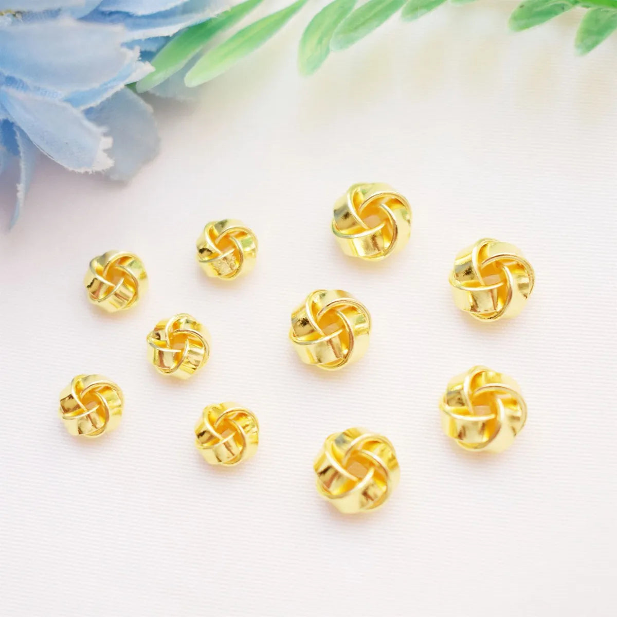 20 PCS/Package Copper Solid Color Beads