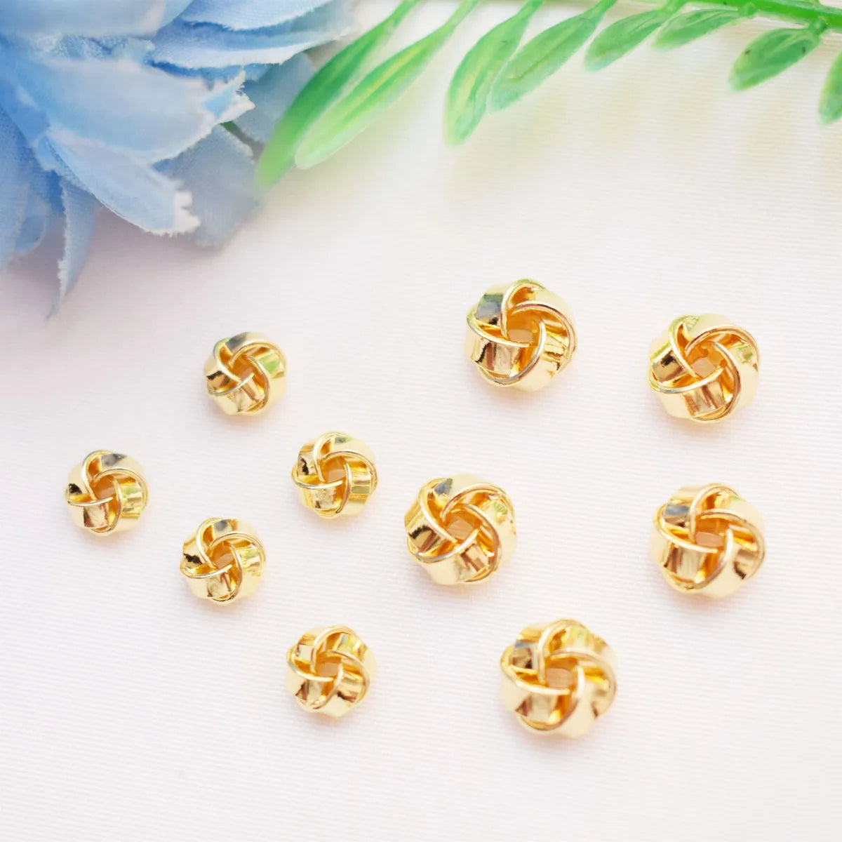 20 PCS/Package Copper Solid Color Beads