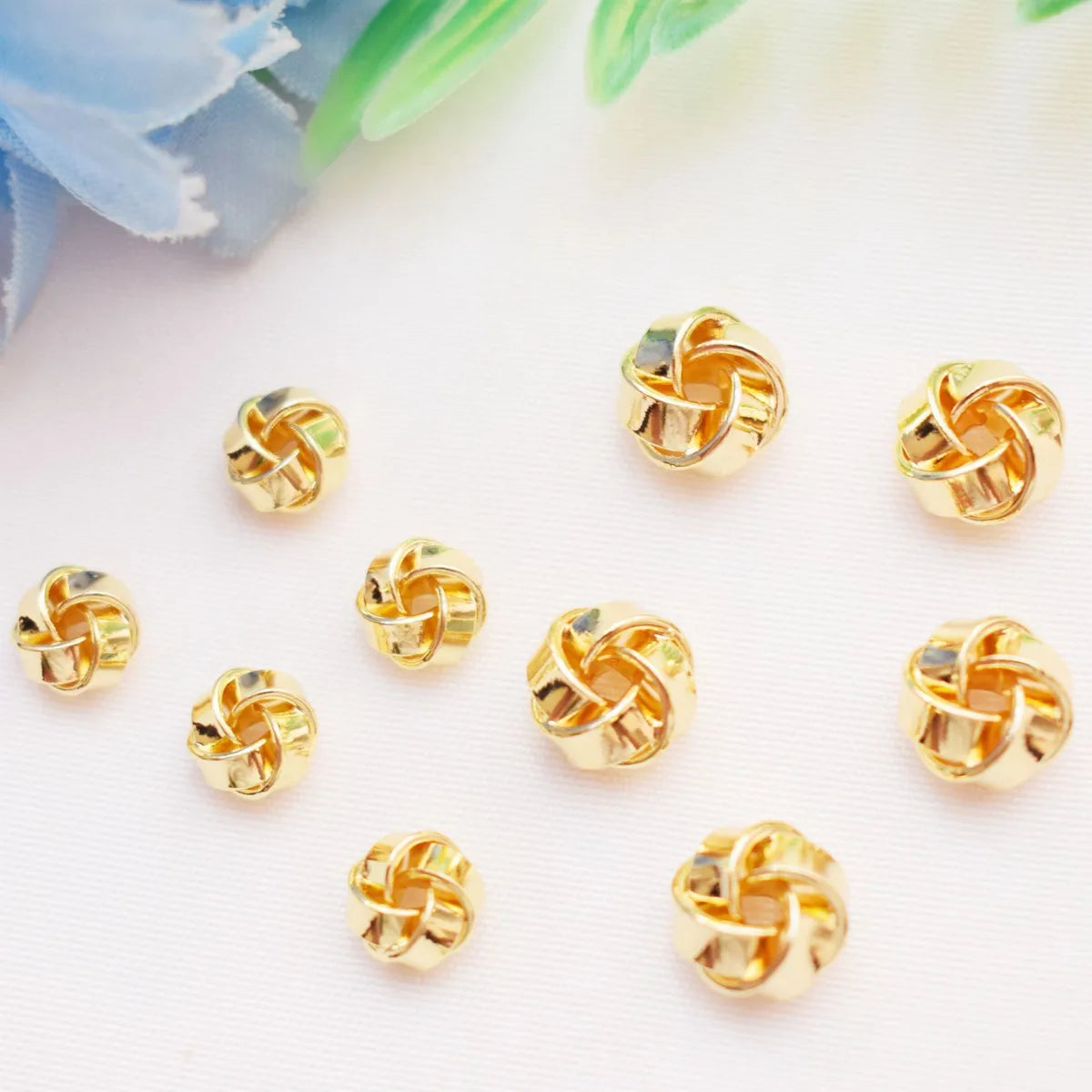 20 PCS/Package Copper Solid Color Beads