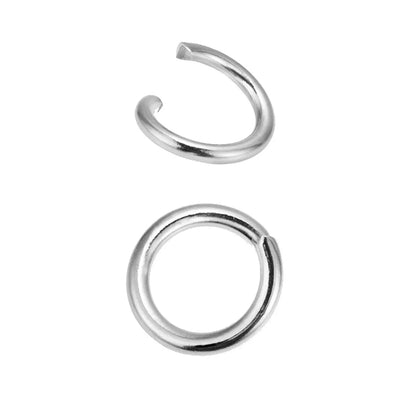 200 Pieces Per Pack 0.5*2.5 0.5 * 3mm 0.6 * 3mm Stainless Steel Round Polished Broken Ring