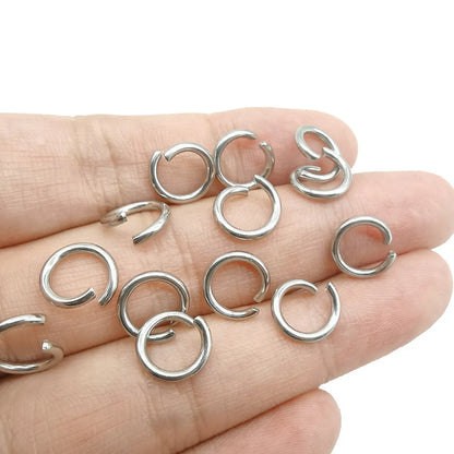 200 Pieces Per Pack 0.5*2.5 0.5 * 3mm 0.6 * 3mm Stainless Steel Round Polished Broken Ring