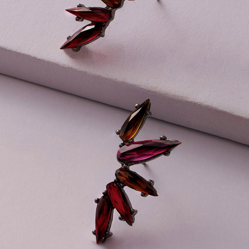 Fashion  Wild Love Butterfly Flower Geometric Alloy Earrings