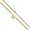 201 Stainless Steel 304 Stainless Steel 18K Gold Plated Simple Style Letter Pendant Necklace