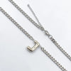 201 Stainless Steel 304 Stainless Steel 18K Gold Plated Simple Style Letter Pendant Necklace