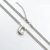 201 Stainless Steel 304 Stainless Steel 18K Gold Plated Simple Style Letter Pendant Necklace