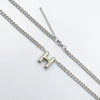 201 Stainless Steel 304 Stainless Steel 18K Gold Plated Simple Style Letter Pendant Necklace