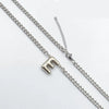 201 Stainless Steel 304 Stainless Steel 18K Gold Plated Simple Style Letter Pendant Necklace