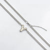 201 Stainless Steel 304 Stainless Steel 18K Gold Plated Simple Style Letter Pendant Necklace