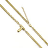 201 Stainless Steel 304 Stainless Steel 18K Gold Plated Simple Style Letter Pendant Necklace