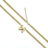 201 Stainless Steel 304 Stainless Steel 18K Gold Plated Simple Style Letter Pendant Necklace